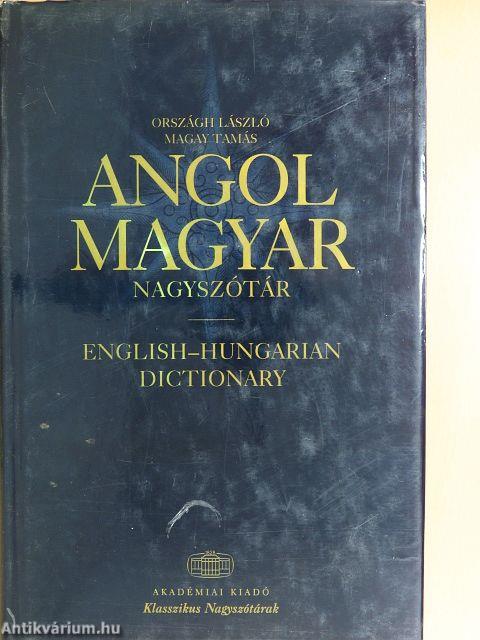 Angol-magyar nagyszótár
