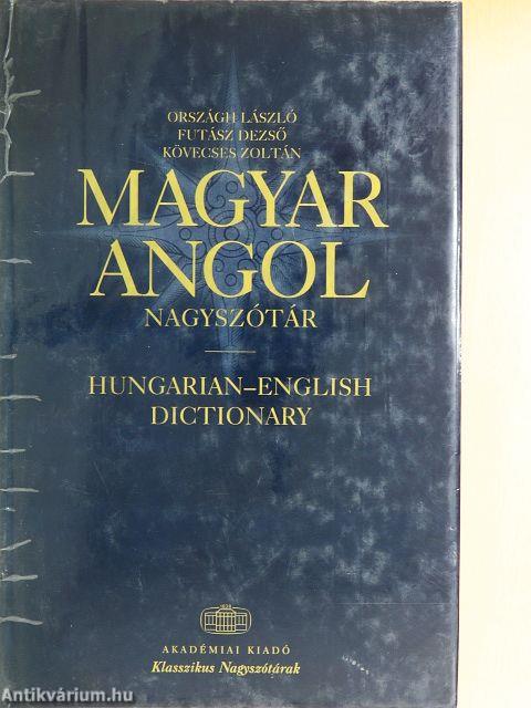 Magyar-angol nagyszótár