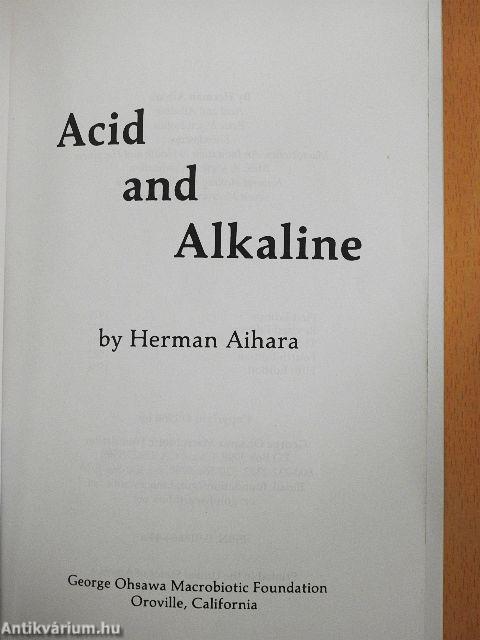 Acid and Alkaline