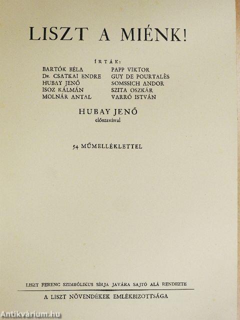 Liszt a miénk!
