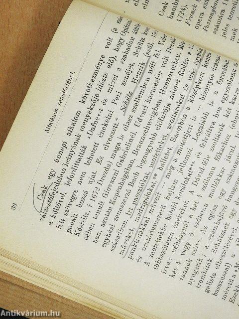 Általános Zenetörténet II.