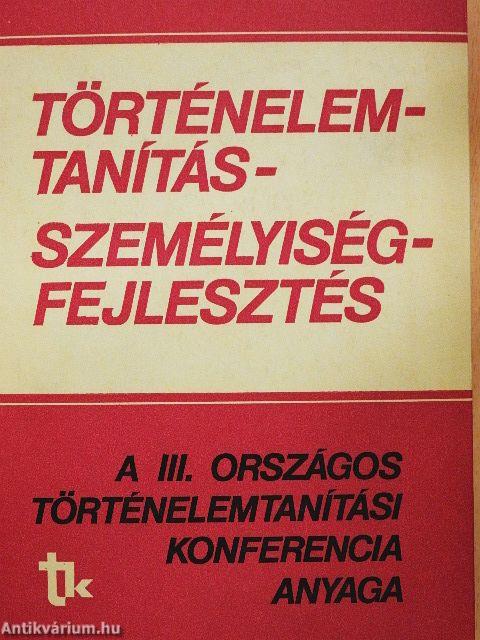 Történelemtanítás-személyiségfejlesztés