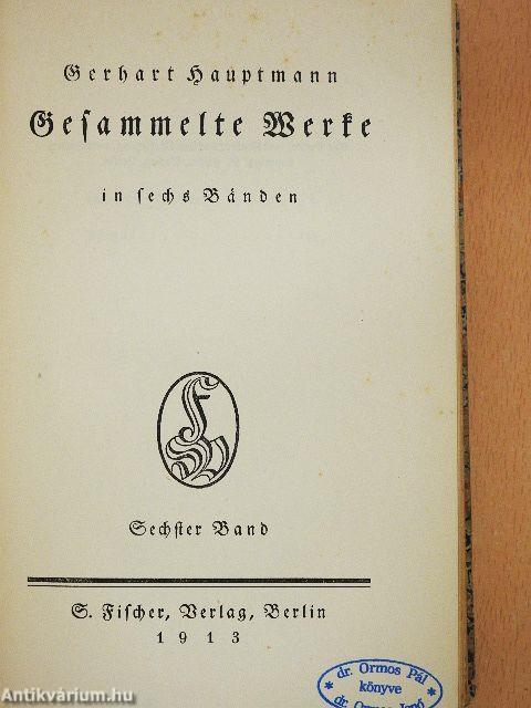 Gesammelte Werke VI. (gótbetűs)