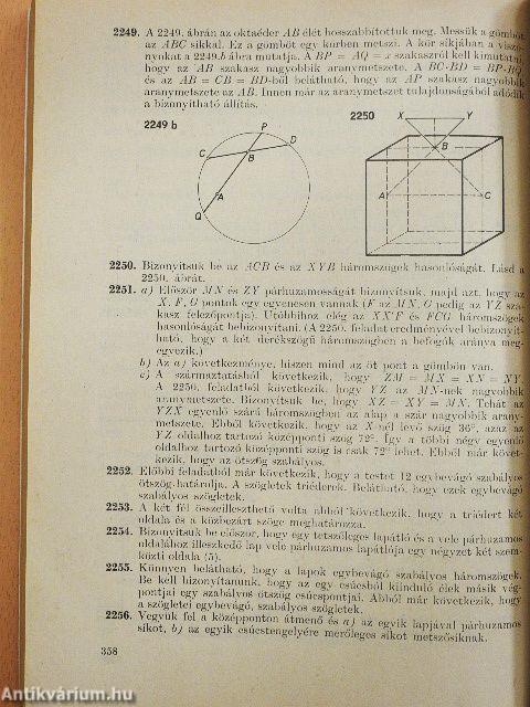 Geometriai feladatok gyűjteménye I.