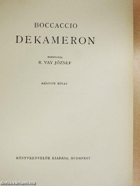 Dekameron I-III.