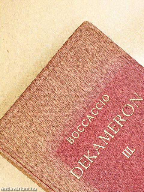 Dekameron I-III.