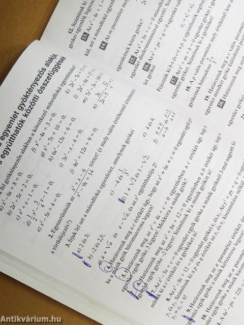 Matematika feladatgyűjtemény 10.