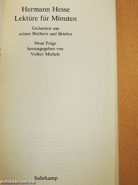 Lektüre für Minuten