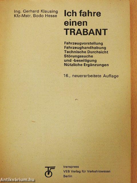 Ich fahre einen Trabant - Typ 601