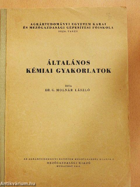 Általános kémiai gyakorlatok