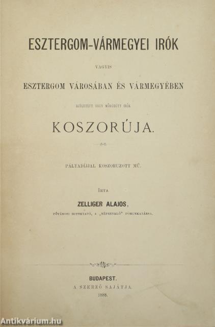 Esztergom-vármegyei irók