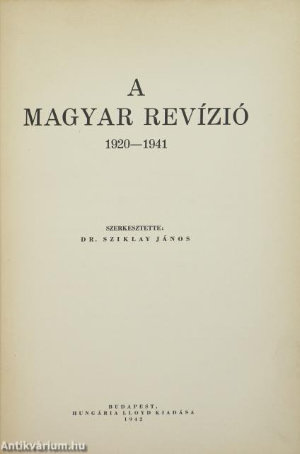 A magyar revízió