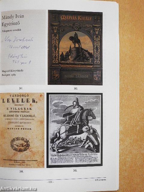 Honterus Antikvárium 115. aukció