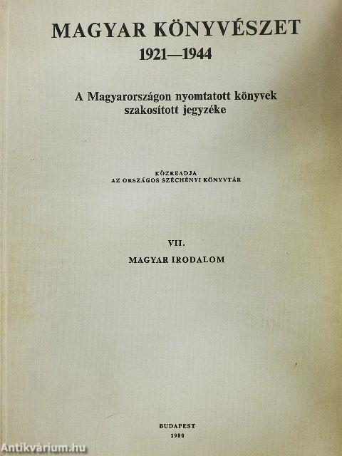 Magyar könyvészet 1921-1944 VII.