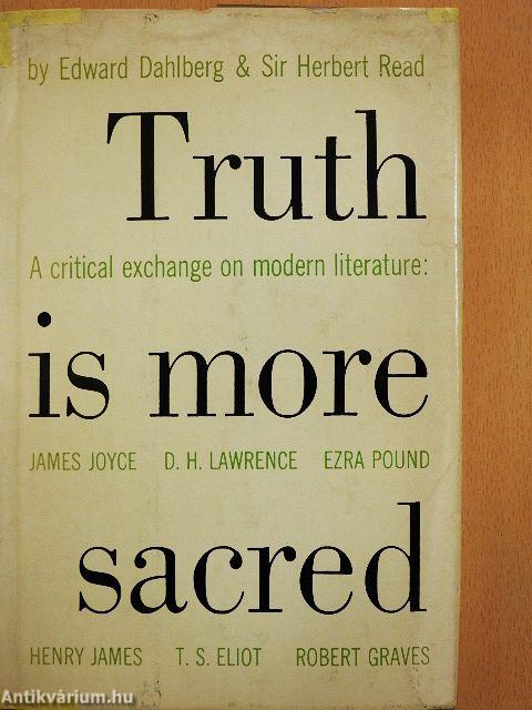 Truth is More Sacred