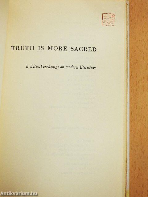 Truth is More Sacred