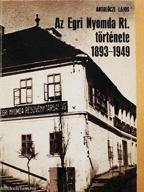 Az Egri Nyomda Rt. története