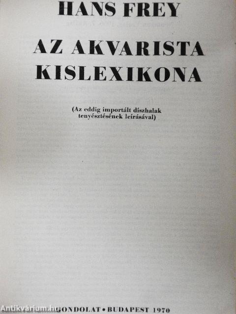 Az akvarista kislexikona