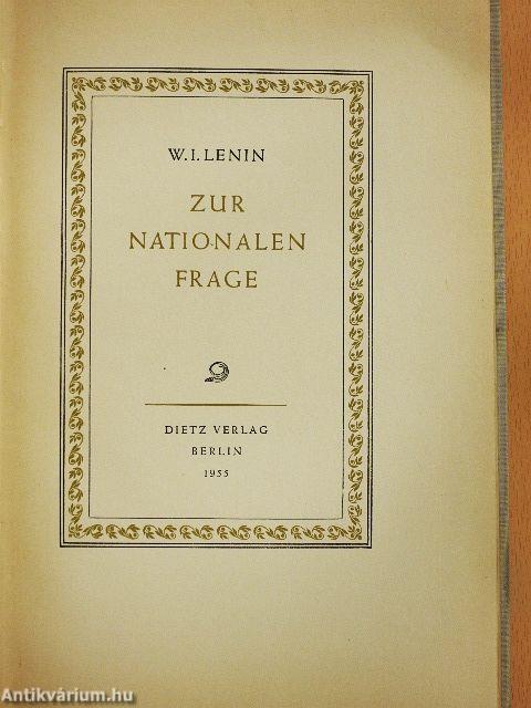 Zur Nationalen Frage