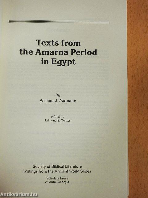 Texts from the Amarna Period in Egypt