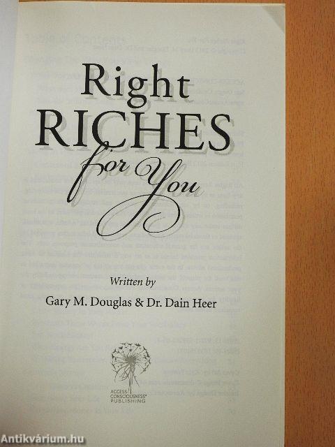 Right Riches for You