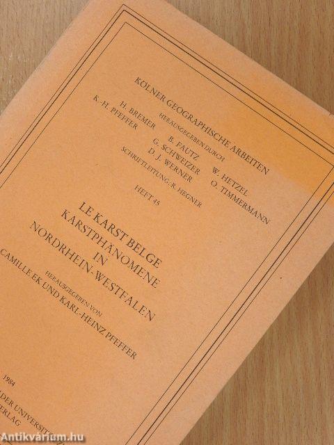 Le Karst Belge/Karstphänomene in Nordrhein-Westfalen