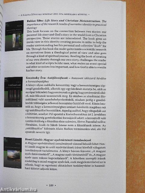 Értelmiség, felelősség, protestantizmus