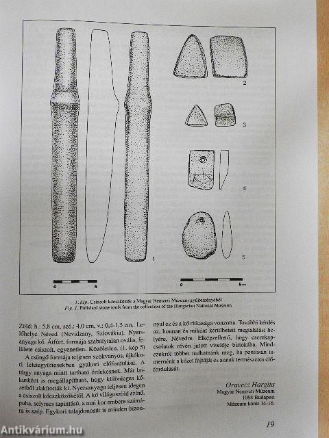Ősrégészeti Levelek 1999.