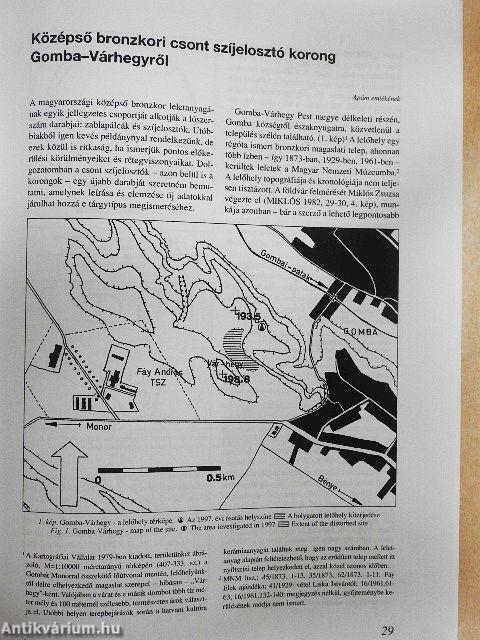 Ősrégészeti Levelek 1999.