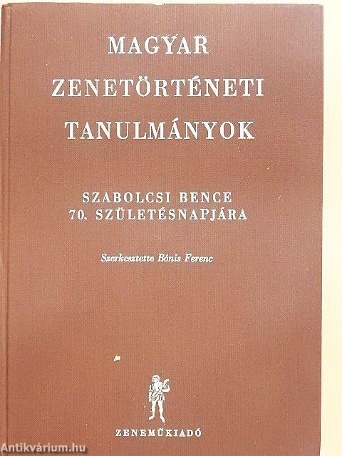 Magyar zenetörténeti tanulmányok