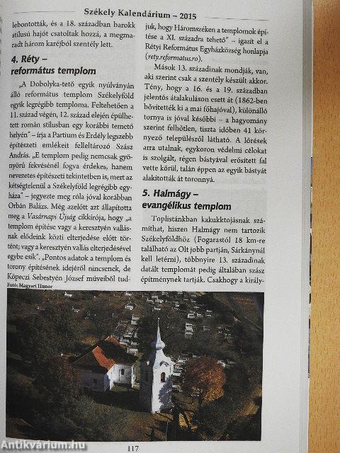 Székely Kalendárium 2015.