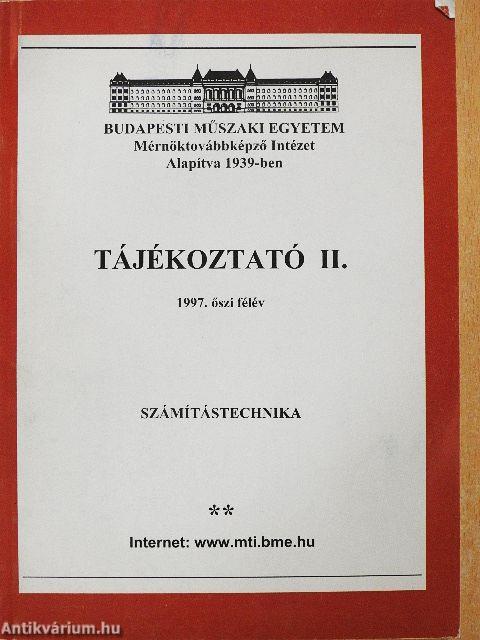 Tájékoztató II.