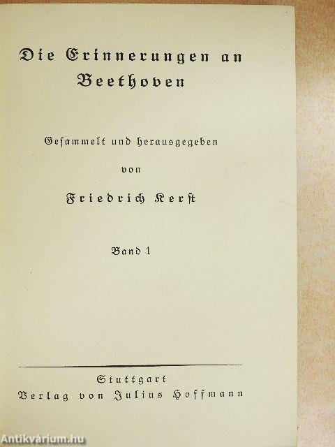 Die Erinnerungen an Beethoven 1. (gótbetűs)