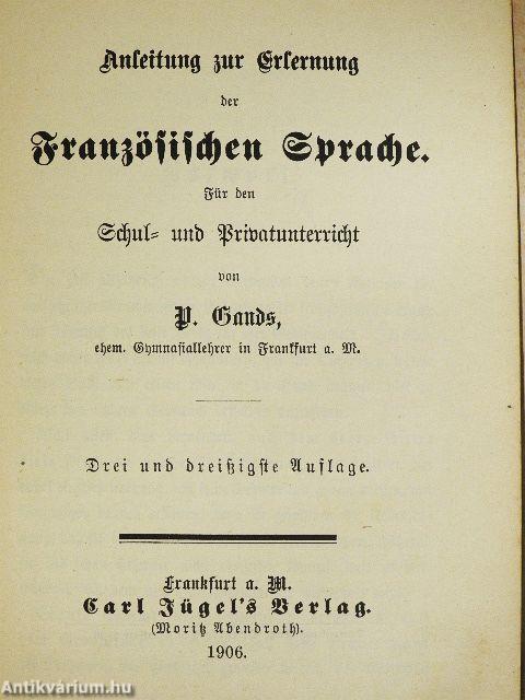 Anleitung zur Erlernung der Französischen Sprache (gótbetűs)