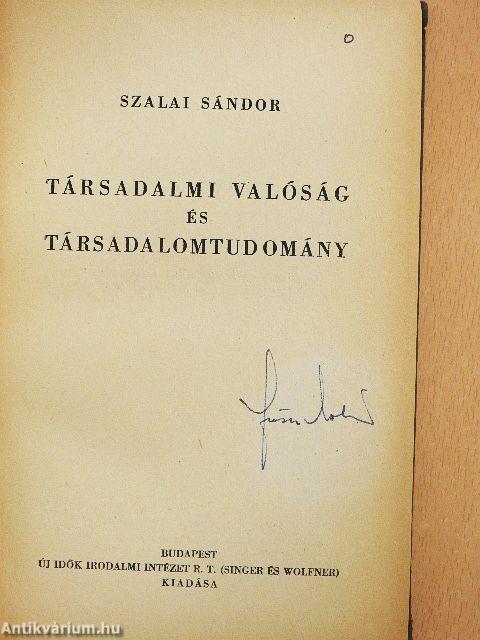 Társadalmi valóság és társadalomtudomány