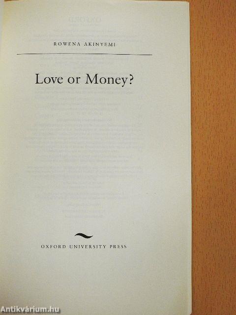 Love or Money? - CD-vel