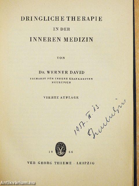 Dringliche Therapie in der Inneren Medizin