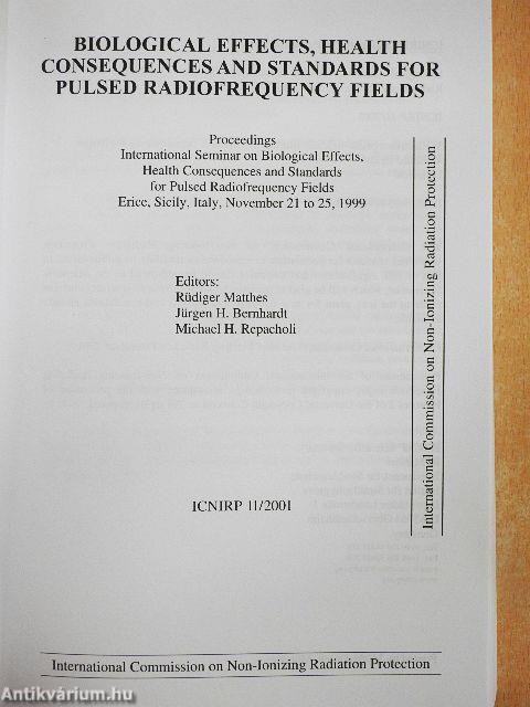 Biological Effects, Health Consequences and Standards for Pulsed Radiofrequency Fields