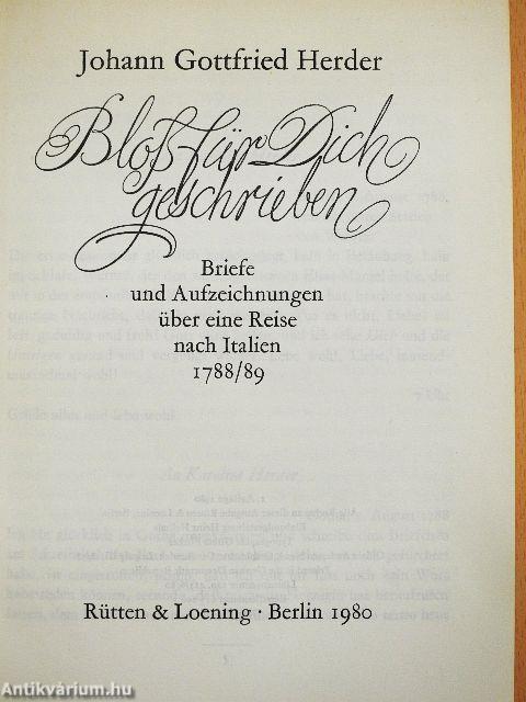 Bloß für Dich geschrieben