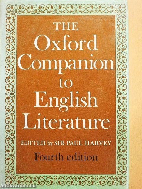 The Oxford companion to english literature