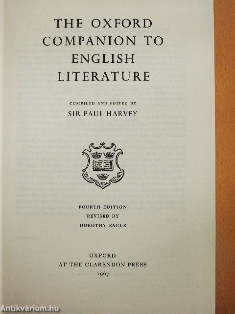 The Oxford companion to english literature