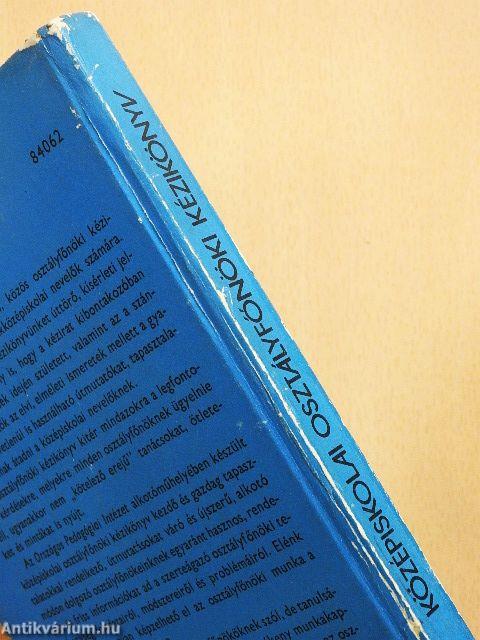 Osztályfőnöki kézikönyv a középiskolák számára