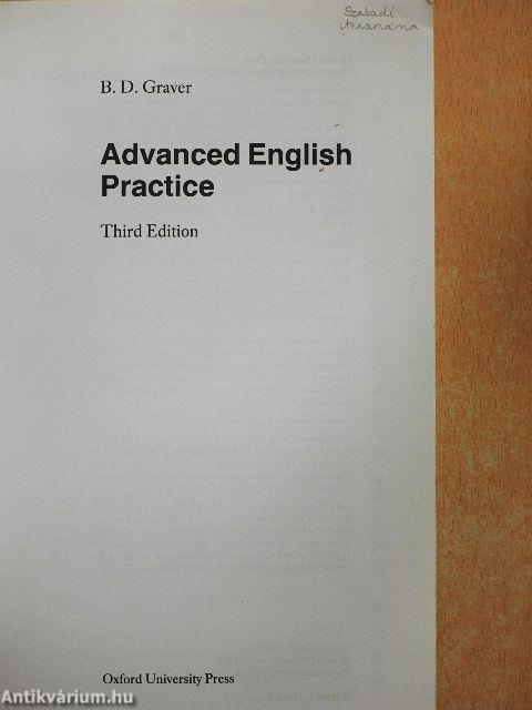 Advanced English Practice