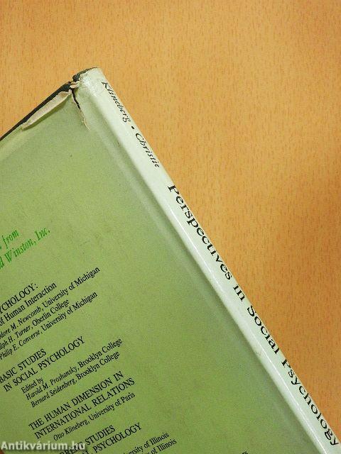 Perspectives in Social Psychology