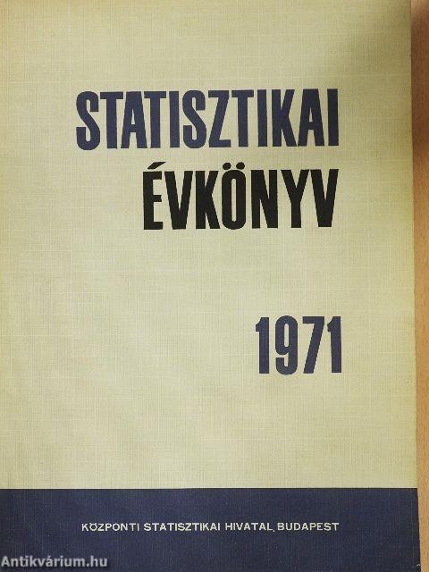 Statisztikai Évkönyv 1971