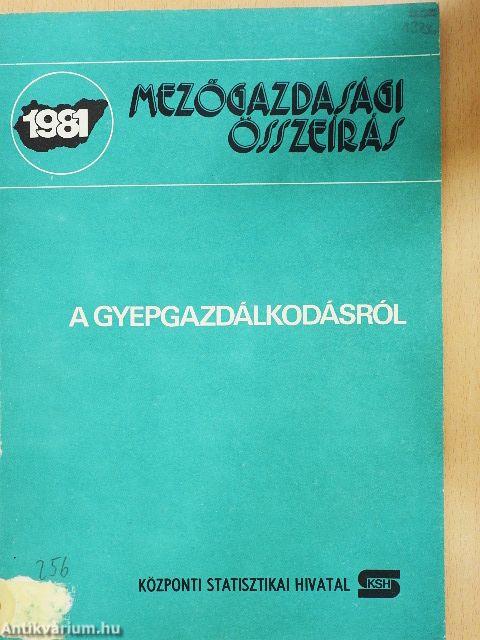 A gyepgazdálkodásról