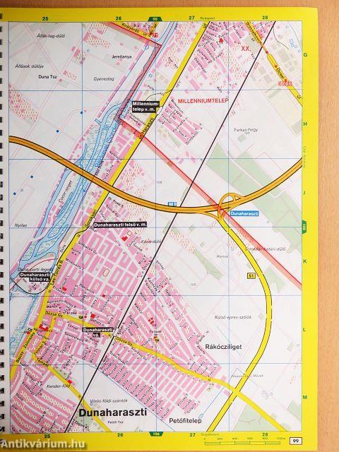 Budapest és környéke városatlasz