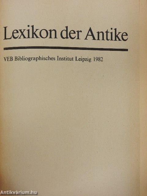 Lexikon der Antike