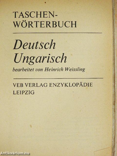 Taschenwörterbuch Deutsch-Ungarisch