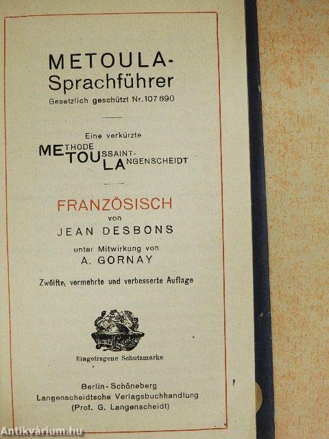 Metoula-Sprachführer - Französisch (gótbetűs)